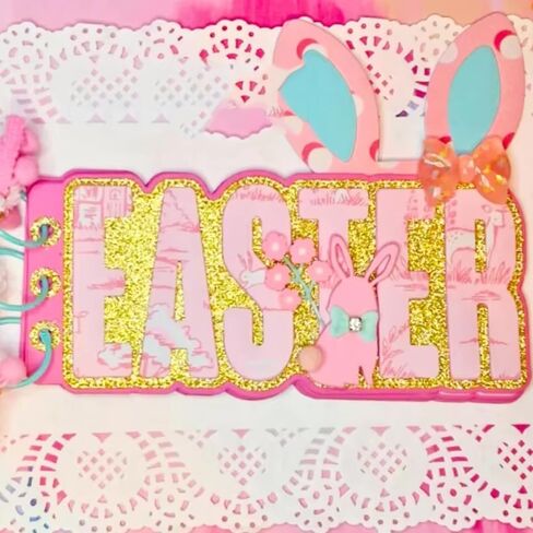 يموت إطار رسائل عيد الفصح قطع معدنية يموت، ألبوم عيد الفصح قطع يموت قطع الإستنسل لبطاقات سكرابوكينغ DIY ألبوم الصور ورقة النقش الزخرفية يموت لصنع بطاقة سكرابوكينغ in Saudi Arabia