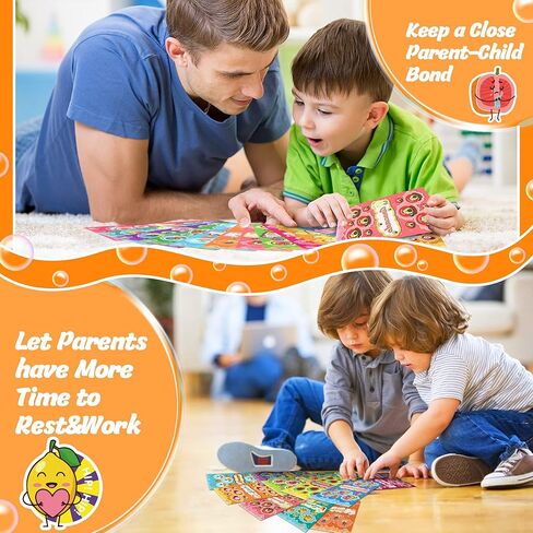 48 Sheets Scratch and Sniff Stickers, Scented Sticker for Kids,12 Different Scents Fruits Theme Smelly Stickers, Motivational Incentive Reward & Games for Kids & Teachers School Class Supplies in Saudi Arabia