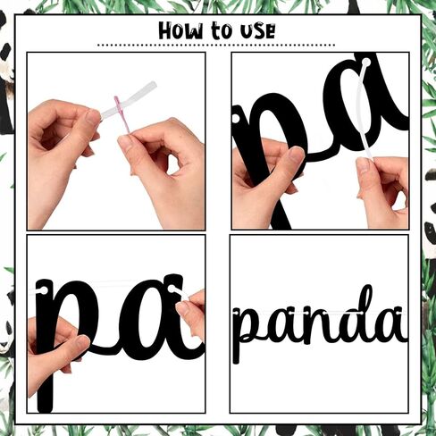 JOYMEMO A Little Panda Is on The Way Banners, Panda Baby Shower Decorations, Animals Theme Pregnancy Celebration Newborn Party Supplies in Saudi Arabia