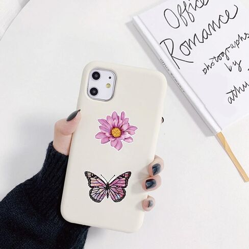 Butterfly Flower Sticker Rolls - 1 Rolls/500PCS 8 Design Colorful Assorted Butterfly Giftwrap Decals Gift Tags Label Decorative Flowers Giftwrap Stickers Favor in Saudi Arabia
