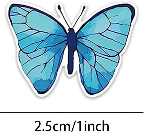 Butterfly Flower Sticker Rolls - 1 Rolls/500PCS 8 Design Colorful Assorted Butterfly Giftwrap Decals Gift Tags Label Decorative Flowers Giftwrap Stickers Favor in Saudi Arabia