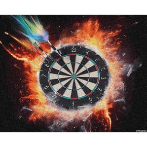 VNUIEHG DIY Digital Painting, Dart Board Print Paint by Numbers, Adult Digital Oil Painting Sets, DIY Paint by Numbers for Beginners 16x20in in Kuwait
