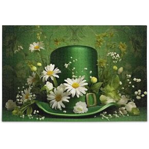 ألغاز عيد القديس باتريك السعيد للبالغين والأطفال 1000 قطعة، ألغاز خشبية، ألعاب عائلية سعيدة مثالية in Kuwait