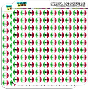 Italia Italy Italian Flag 1/2" (0.5") Planner Calendar Scrapbooking Crafting Stickers - Opaque in Saudi Arabia
