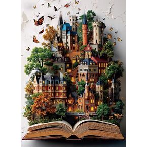 Patriotic Gnome Puzzles for Adults 1000 Pieces Magic Flower Mushroom Art Jigsaw Puzzles Impossible Hard Difficult Aesthetic Challenging Puzzles as Home Decor in Saudi Arabia
