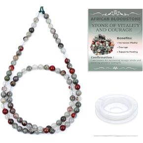 Natural Stone Beads Round Genuine Real Stone Beading Strand Loose Gemstones DIY Smooth Bead for Bracelet Necklace Earrings Jewelry Making (Pink Quartz, 8mm 45 Pieces) in Saudi Arabia