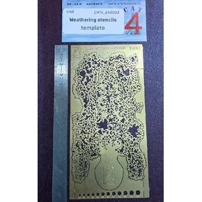 CAT4 E48003 - 1/48 - Weathering Stencils Template. Photo Etched in Saudi Arabia