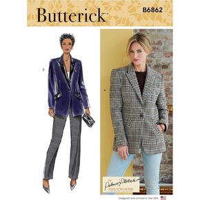 مجموعة أدوات خياطة سترة Misses' B6862B5 من Butterick، الكود B6862، المقاسات 8-10-12-14-16 in Kuwait