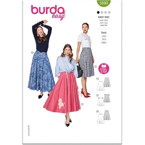 Burda Style X05690BURDA مجموعة أنماط خياطة تنانير الآنسة سهلة الصنع، رمز التصميم B5690، المقاسات 8-18 (34-44) in Kuwait