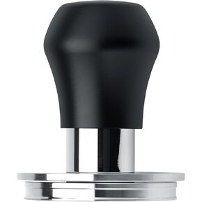 Normcore 53.3mm Espresso Tamper V4.1 Mini، قهوة محملة بنابض مع تعليقات النقر، حاجز مسطح من الفولاذ المقاوم للصدأ ذاتي التسوية، متوافق مع مرشحات Breville Sage 54 مم، أسود in Kuwait