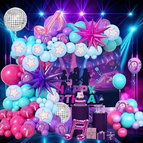 125 قطعة من البالونات باللون الأسود والأحمر والأصفر، مجموعة قوس جارلاند، من أجل ديكورات أعياد الميلاد على شكل فأر كرتوني وديكورات حفلات الفأر الصغير اللطيفة ومستلزمات الحفلات والتجمعات للأطفال in Kuwait