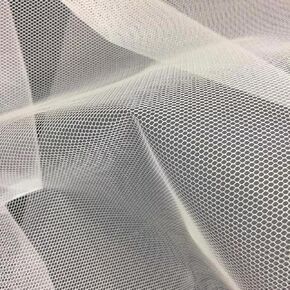 Petticoat Crinoline Stiff Net Fabric – 56" Wide Mesh for Underskirts, Dresses & DIY Costumes | Fabric Collections Inc. (1 Yard, White) in Saudi Arabia