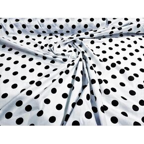 Big Dot Polka Dot Poly Cotton White Dots on Red Fabric in Saudi Arabia