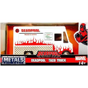 DIECAST Toys CAR JADA 1:32 W/B - Metals - Marvel - Deadpool Taco Truck White 99800-MJ in Saudi Arabia