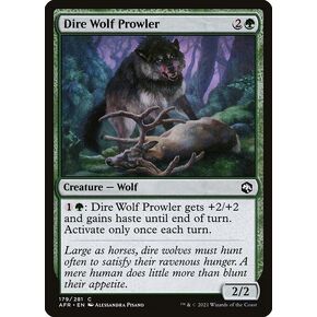 Dire Wolf Prowler - #179 Foil - Adventures in The Forgotten Realms in Kuwait