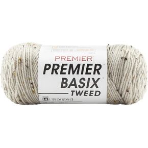 Premier Yarns Basix، غزل التويد الصوفي، مصنوع من الأكريليك، غزل مثالي للكروشيه والحياكة، أران تويد، 260 ياردة in Kuwait