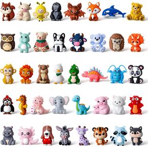 40 Pcs 3D Animal Silicone Focal Beads for Pens, Keychain Making, Focal Beads Bulk for Beadable Keychain DIY Crafts Bracelet Necklace Phone Chain Charms Jewelry Making (Cute Style) in Saudi Arabia