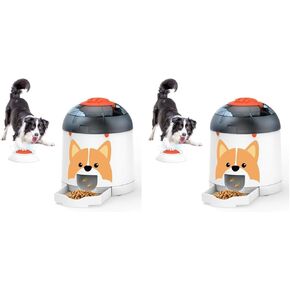 Potaroma Dog Puzzle Feeder Toy, Interactive IQ Training, Electronic Dog Toys, Automatic Rechargeable Treat Dispenser, Push Remote for Dog Food Dispensing for All Breeds of Dogs, 280ml Capacity in Kuwait