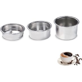 51mm Coffee Filter Basket, Stainless Steel Coffee Filter Reusable Coffee Machine Filter Accessory, Single/Double/Four Cup Single Wall Coffee Pressurized Porous Filter in Saudi Arabia