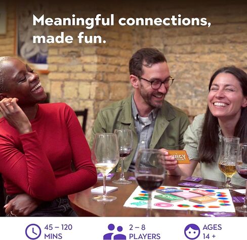 COZY JUICY REAL Deep Conversation Game - For Groups Adults Couples Families & Strangers, Really Lets Fun & Friendship Begin, 252 Cards Edition, Adult Couple Family Card Games Night, Tales For Humanity in Saudi Arabia
