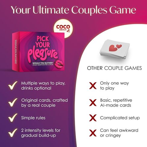 Fun Would You Rather Card Game for Couples | Romantic Couples Game with Flirty Would You Rather Questions & Dares | Connecting Card Game for Couples 2 Player in Saudi Arabia