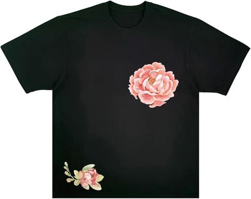 Woohome Flower Iron on Decals Iron on Transfers for Clothing Watercolor Iron on Patches Heat Transfer Stickers Iron on Appliques for T Shirt Jackets DIY Art Decor in Saudi Arabia