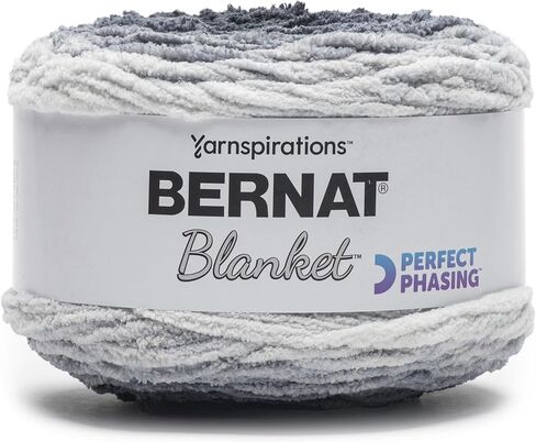 Spinrite Bernat Blanket Perfect Phasing Yarn-Deep Black in Saudi Arabia