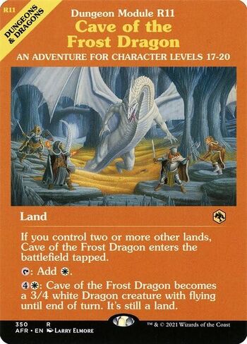 Cave of The Frost Dragon (Dungeon Module) - #350 Foil - Adventures in The Forgotten Realms in Saudi Arabia