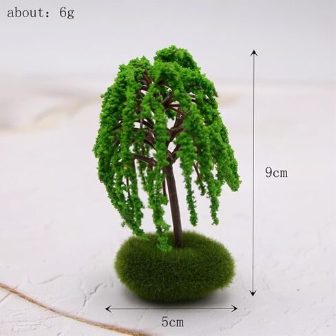 HOMSFOU Realistic Tree Model 8Pcs Miniature Architectural Model Trees for Sand Table Layout Mini Landscape Decor Train Track Scene Design 1.96X1.96X3.54In in Saudi Arabia