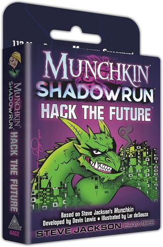 Steve Jackson Games Munchkin Shadowrun Hack The Future - Card Game Expansion, for 3-6 Players, Ages 14+ in Saudi Arabia