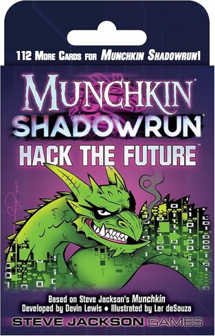 Steve Jackson Games Munchkin Shadowrun Hack The Future - Card Game Expansion, for 3-6 Players, Ages 14+ in Saudi Arabia