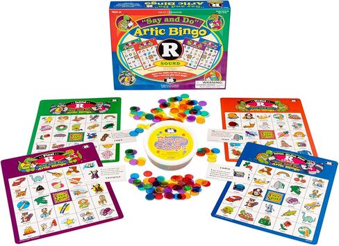 Super Duper Publications | Say and Do® Artic Bingo Sound Game Letter “R" | Speech Therapy - Articulation | Educational Learning Resource for Children in Saudi Arabia