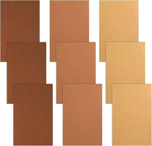 9 Pcs Brown Felt Sheets, 7.8"×11.8" 1mm Thick Soft Felt Fabric Sheet 3 Assorted Brown Series Colors Felts for DIY Craft Sewing Patchwork Art Projects in Saudi Arabia