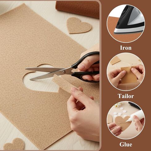 9 Pcs Brown Felt Sheets, 7.8"×11.8" 1mm Thick Soft Felt Fabric Sheet 3 Assorted Brown Series Colors Felts for DIY Craft Sewing Patchwork Art Projects in Saudi Arabia