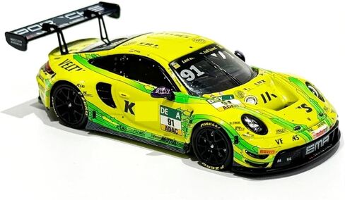 1/64 911 GT3 R 2024 لعبة سبيكة محرك السيارة يموت الصب نموذج معدني مجموعة الهدايا (911GT3R-أصفر) in Saudi Arabia