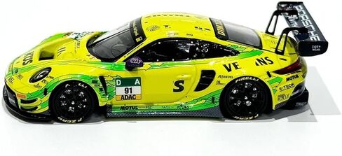 1/64 911 GT3 R 2024 لعبة سبيكة محرك السيارة يموت الصب نموذج معدني مجموعة الهدايا (911GT3R-أصفر) in Saudi Arabia