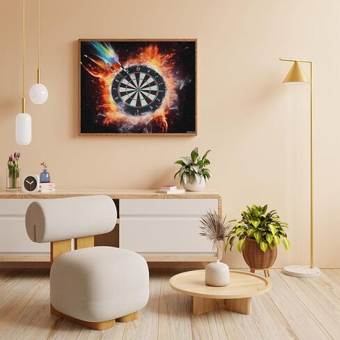 VNUIEHG DIY Digital Painting, Dart Board Print Paint by Numbers, Adult Digital Oil Painting Sets, DIY Paint by Numbers for Beginners 16x20in in Kuwait