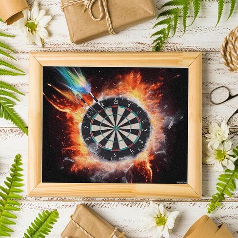 VNUIEHG DIY Digital Painting, Dart Board Print Paint by Numbers, Adult Digital Oil Painting Sets, DIY Paint by Numbers for Beginners 16x20in in Kuwait