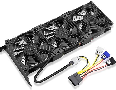 مراوح بطاقة الرسومات GDSTIME، مراوح PCI Slot 3 x 90mm 92mm، مبرد بطاقة الرسومات، مبرد بطاقة الفيديو، مبرد VGA in Kuwait