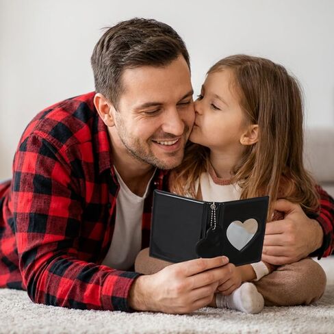 Photocard Binder 3 Inch Black Mini Photo Album Heart Hollow Card Binders with Heart Hollow Design Pvc Photo Card Binder for ID Tickets Collecting Picture in Saudi Arabia