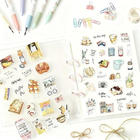 6 Sheets (150Pcs+) Cute Decorative Stickers, Creative Decal Pack for Cases, Notebooks, Skateboards, Tablets, Party Gifts, Guitars, Luggage, Water Bottles, Helmets, Gift Wrapping in Saudi Arabia
