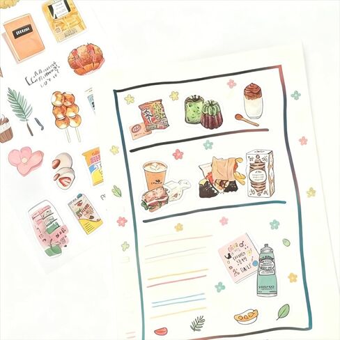 6 Sheets (150Pcs+) Cute Decorative Stickers, Creative Decal Pack for Cases, Notebooks, Skateboards, Tablets, Party Gifts, Guitars, Luggage, Water Bottles, Helmets, Gift Wrapping in Saudi Arabia