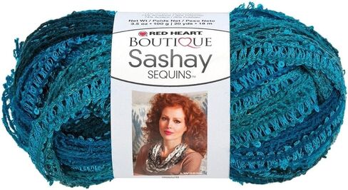 RED HEART Boutique Sashay Sequins Yarn, Mediterranean in Saudi Arabia