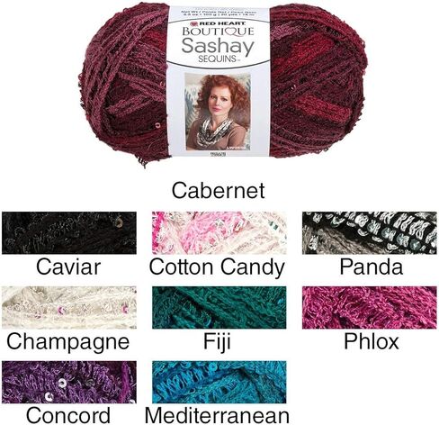 RED HEART Boutique Sashay Sequins Yarn, Mediterranean in Saudi Arabia