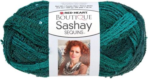 RED HEART Boutique Sashay Sequins Yarn, Mediterranean in Saudi Arabia