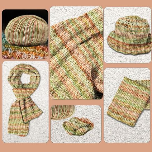 Colorful Soft Knitting Crafts Multicolor Crochet Yarn for DIY-Colour14 in Saudi Arabia