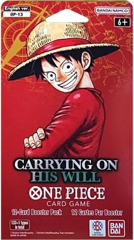 One Piece TCG: Carrying on His Will Sleeved Booster Pack (OP-13) - 12 Cards in Saudi Arabia
