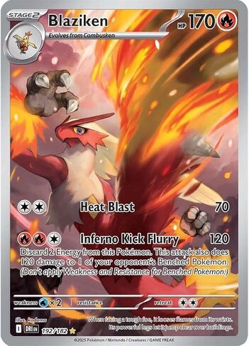 Blaziken 192/182 – Destined Rivals Illustration Rare – Foil Card in Saudi Arabia