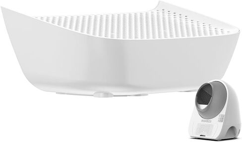 CATLINK Ramp, Compatible with All Catlink Self Cleaning Cat Litter Box, Easy Entry for Elder Cats, Kitten and Cats with Limited Mobility, Traps Mess from Box and Paws (White) in Kuwait