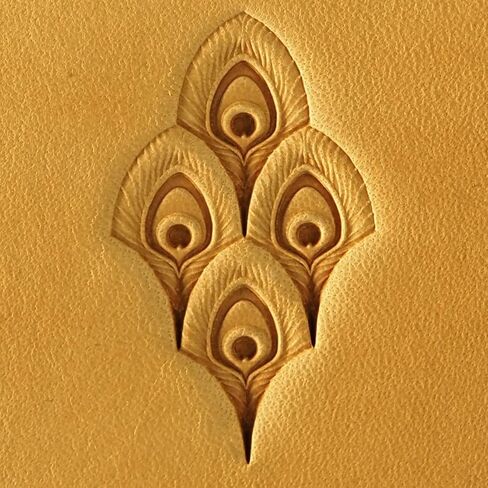 DandS ltd Leather Stamp Tool,Peacock Feather, Professional Steel Craft Tool for Leatherworking, Embossing, Carving & Stamping Leather Projects, Belts Wallets & DIY Projects Compatible with Mallet #537 in Saudi Arabia